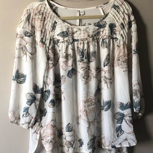 NWT Lauren Conrad Pintuck Peasant Women’s Blouse